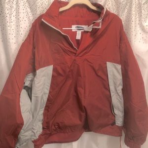 Retro Old Navy Nylon Jacket / Pull Over - Orange